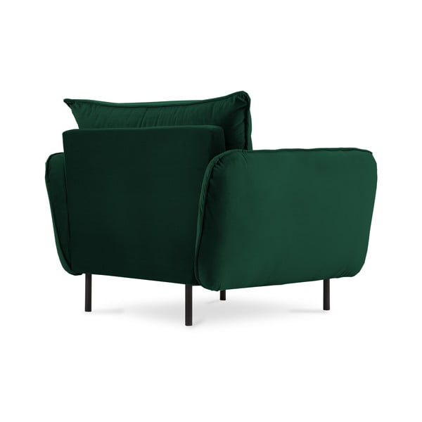 Sötétzöld bársony fotel Vienna – Cosmopolitan Design-image-3