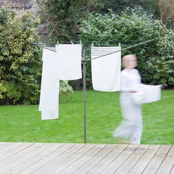 Ezüstszínű kerti ruhaszárító 35 m – Addis-image-1
