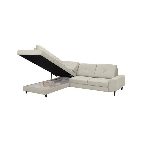 Beta bézs bal oldali kinyitható sarokkanapé - Windsor & Co Sofas-image-4