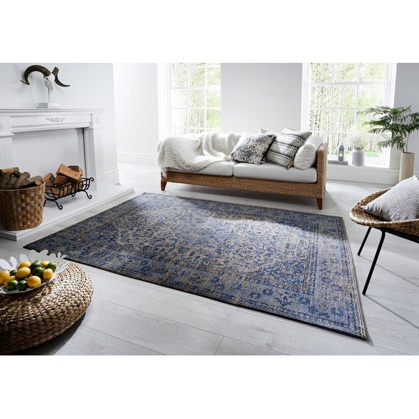 Palais kék kézzel szőtt szőnyeg, 120 x 170 cm - Flair Rugs-image-2