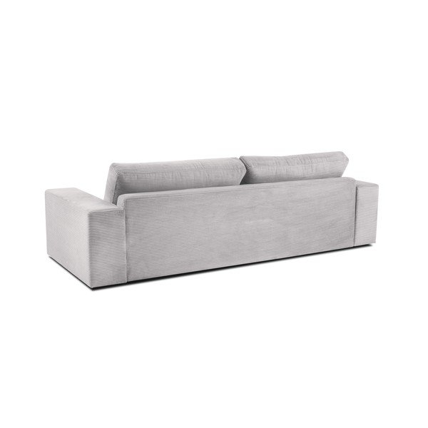Donatella világosszürke kinyitható kordbársony kanapé - Milo Casa-image-3