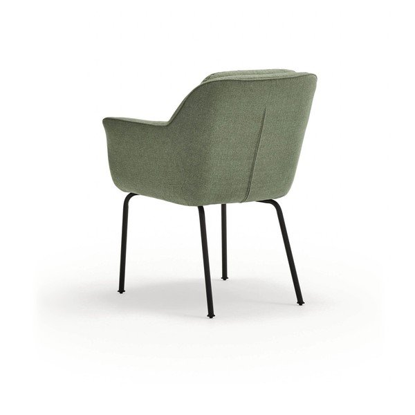 Zöld kárpitozott karfás étkezőfotel Sadira – Teulat-image-4