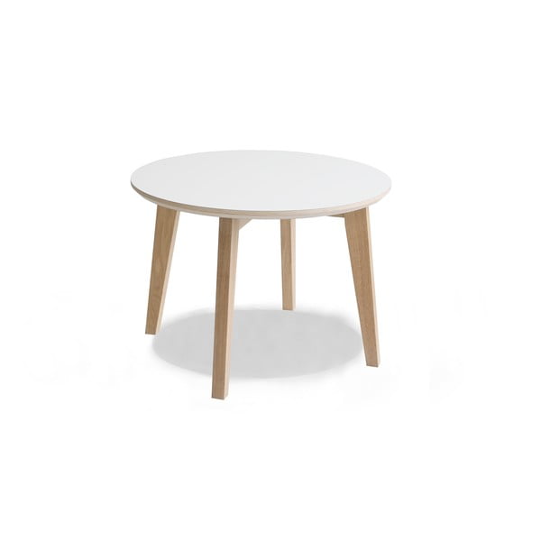Iris dohányzóasztal fehér asztallappal, Ø 60 cm - Hammel