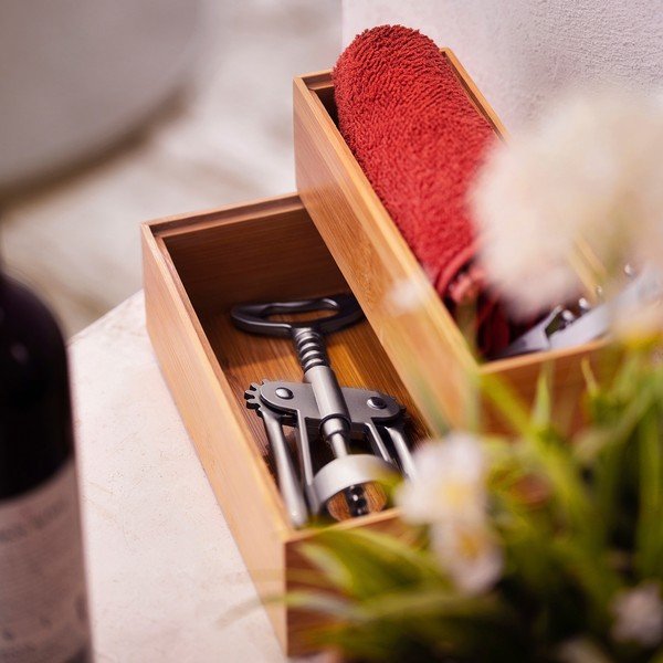 Bambusz tároló, 22,5 x 7,5 x 6,35 cm - Compactor-image-1