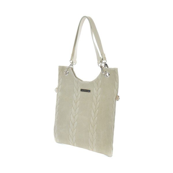 Farria szürke-bézs bőr kézitáska - Mangotti Bags-image-1