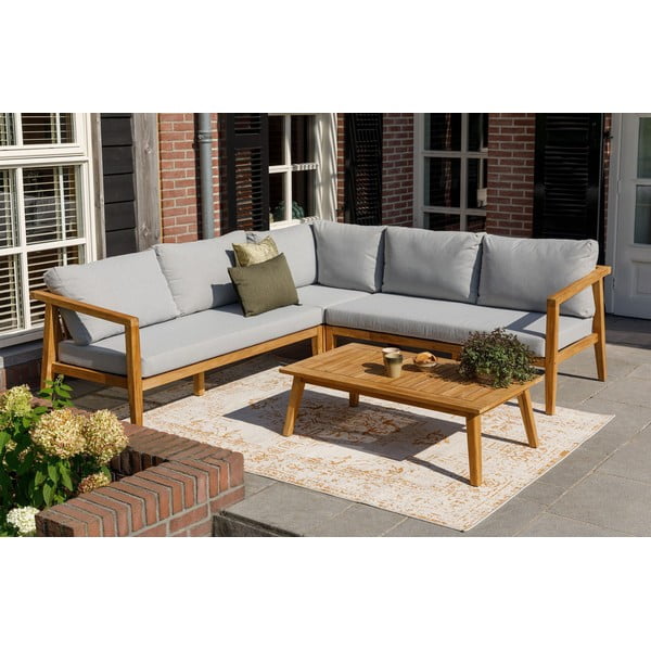 Lucca teakfa kerti bútorszett - Exotan-image-1