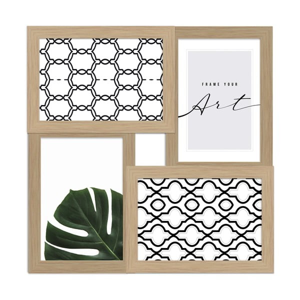 Natúr színű fali képkeret 27x27 cm Beech – knor