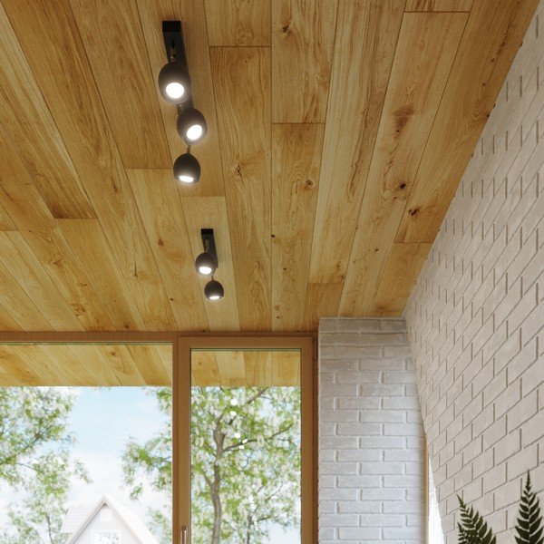 Fekete spotlámpa 25x25 cm Ollo – Sollux-image-3