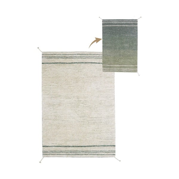 Zöld-kék pamut szőnyeg 170x240 cm Twin Vintage – Lorena Canals-image-3