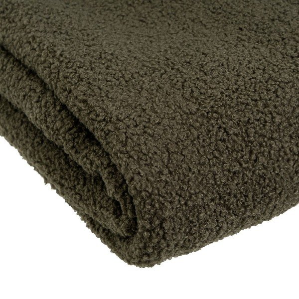 Zöld sherpa takaró 130x160 cm Sherpa Bouclé – Casa Selección-image-2