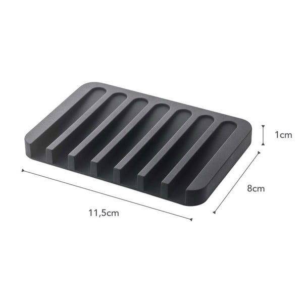 Flow fekete szappantartó - YAMAZAKI-image-2