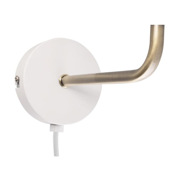 Bonnet fehér-aranyszínű fali lámpa, magasság 25 cm - Leitmotiv-image-2