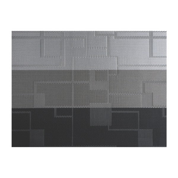 Chiné Stripe szürke műanyag tányéralátét, 30 x 45 cm - Tiseco Home Studio