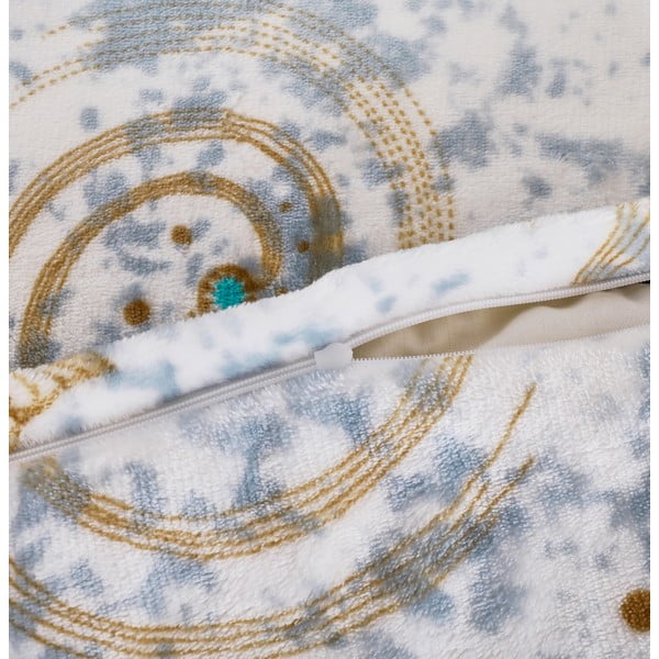 Fehér-kék egyszemélyes mikroplüss ágyneműhuzat 140x200 cm Estrellas – My House-image-2