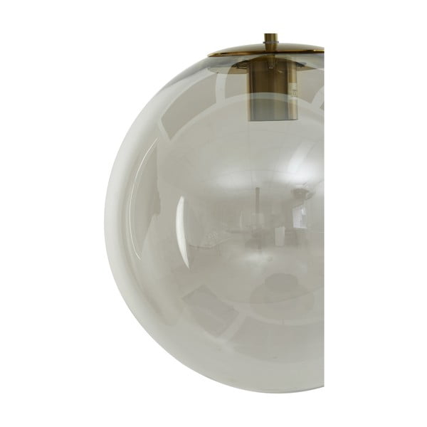 Bronzszínű függőlámpa üveg búrával ø 40 cm Medina – Light & Living-image-4