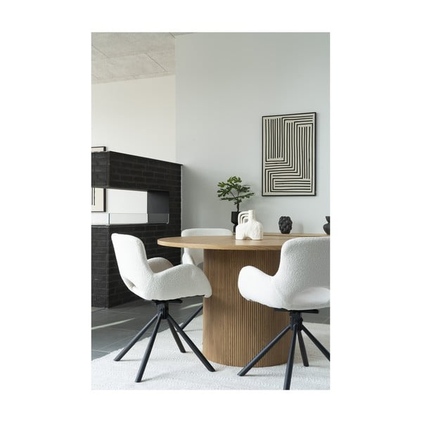 Kerek étkezőasztal nyárfa dekorral ø 120 cm Boavista – House Nordic-image-3