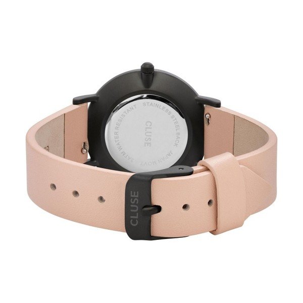 Minuit női karóra bőrszíjjal és fekete óralappal - Cluse-image-1