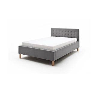 Malin szürke kétszemélyes ágy, 140 x 200 cm - Meise Möbel