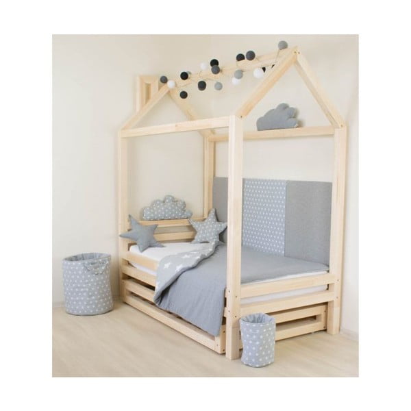 Happy rózsaszín fenyő gyerekágy, 90 x 200 cm - Benlemi-image-4