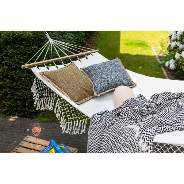 Újrahasznosított pamut takaró 130x170 cm Alpana - Tiseco Home Studio-image-1