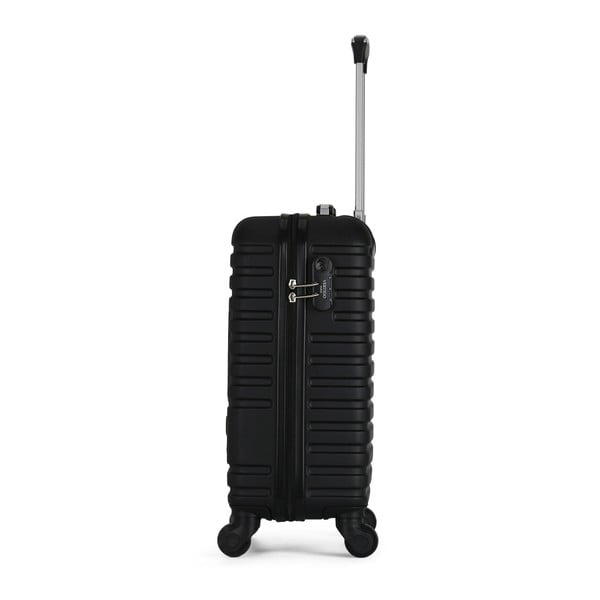 Mureo Valise Cabine fekete gurulós bőrönd, 36 l - VERTIGO-image-3