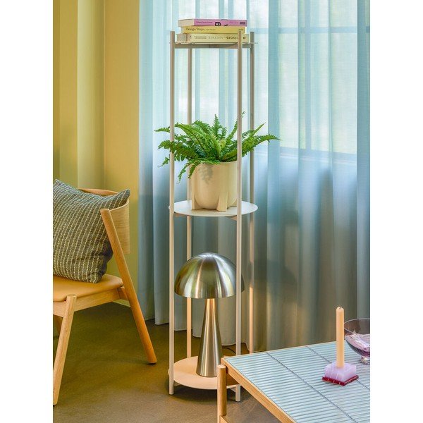 Fehér fém polcos állvány 42x151 cm Norm – Hübsch-image-1