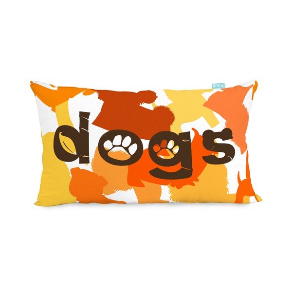 Dogs kétoldalas, pamut párnahuzat, 50 x 30 cm - Mr. Fox-image-2