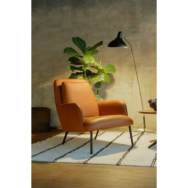 Konyakbarna fotel Oliver – Sits-image-1