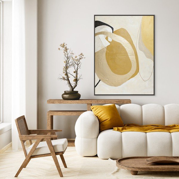 Kézzel festett keretezett-vászon kép 91x121 cm Stardust – Malerifabrikken-image-1