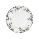 Fehér-világosszürke porcelán desszertes tányér készlet 6 db-os ø 19 cm Foliage gray – Villa Altachiara