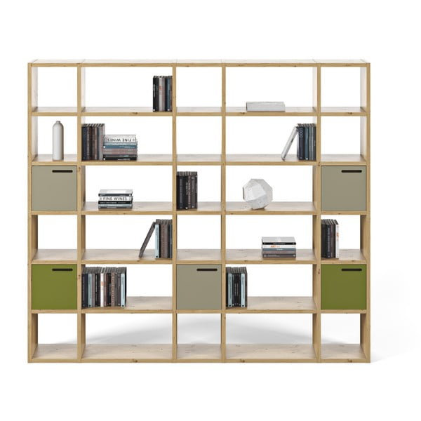 Pombal világosbarna könyvespolc, magasság 224 cm - TemaHome-image-4