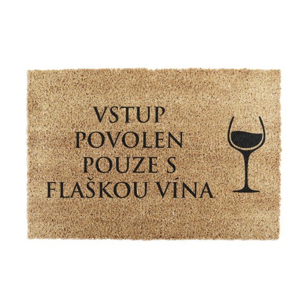 Kókuszrost lábtörlő 40x60 cm Flaška Vína – Artsy Doormats