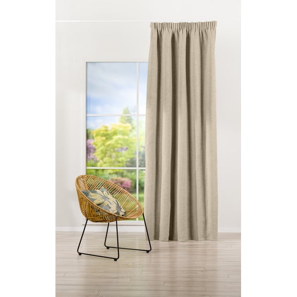 Világosbarna függöny 140x245 cm Jennifer – Mendola Fabrics