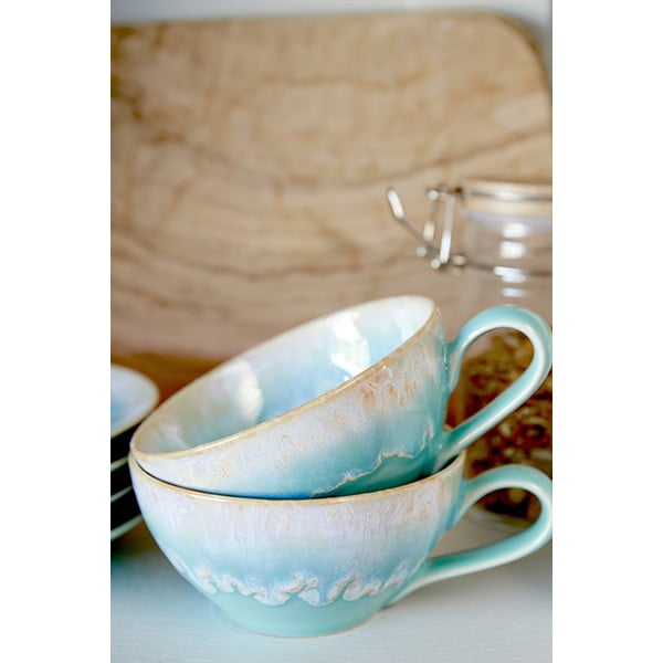 Kék-türkiz agyagkerámia csésze 200 ml Taormina – Casafina-image-2