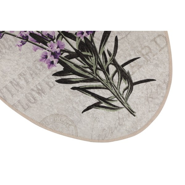 Lila-bézs fürdőszobai kilépő szett 3 db-os 60x100 cm Lavender – Foutastic-image-3