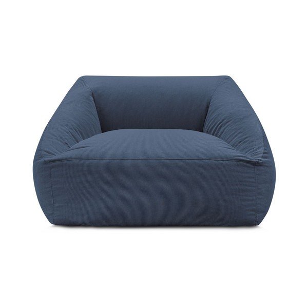 Sötétkék kordbársony babzsákfotel Lilibet – Bobochic Paris-image-3