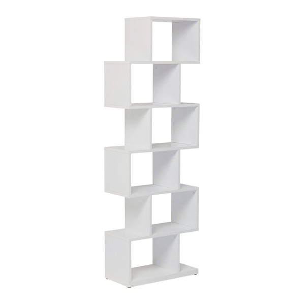 Zick Zack fehér könyvespolc, 150 x 60 cm - Kare Design