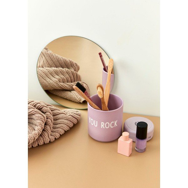 Rock lila porcelánbögre, 300 ml - Design Letters-image-1