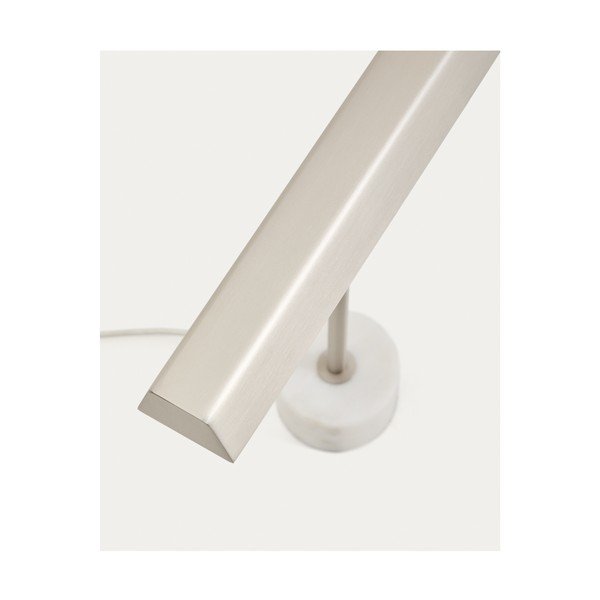 Ezüstszínű fém asztali lámpa (magasság 32,5 cm) Lynor – Kave Home-image-2