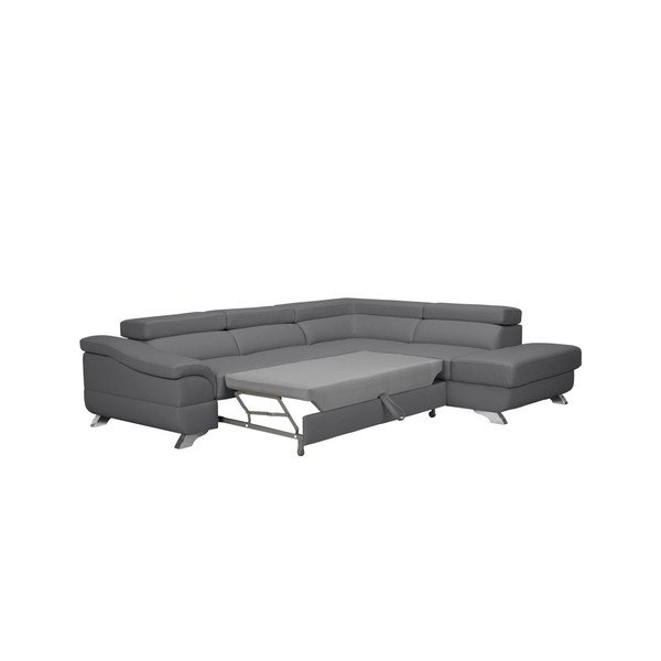 Gamma szürke kihúzható kanapé tárolóval - Windsor & Co Sofas-image-3