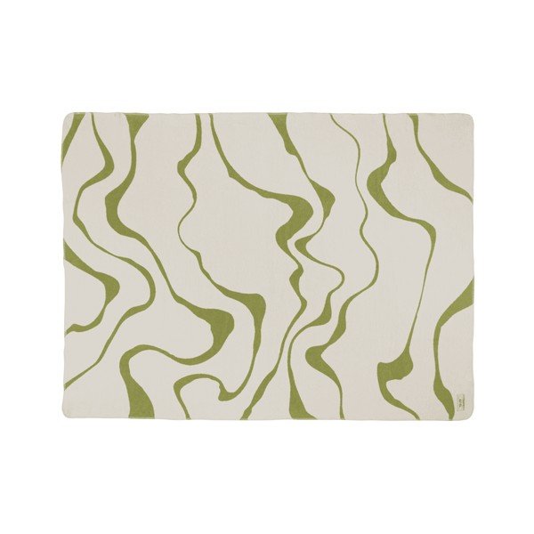 Zöld-krémszínű takaró 150x200 cm Felu – noo.ma-image-3