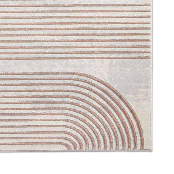 Rózsaszín-világosszürke szőnyeg 160x220 cm Apollo – Think Rugs-image-4
