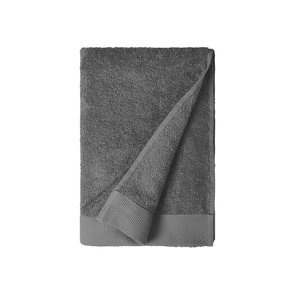 Szürke organikus pamut fürdőlepedő 70x140 cm Comfort – Södahl