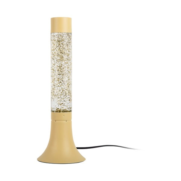 Világossárga asztali lámpa üveg búrával (magasság 37,5 cm) Astro Glittler – Leitmotiv