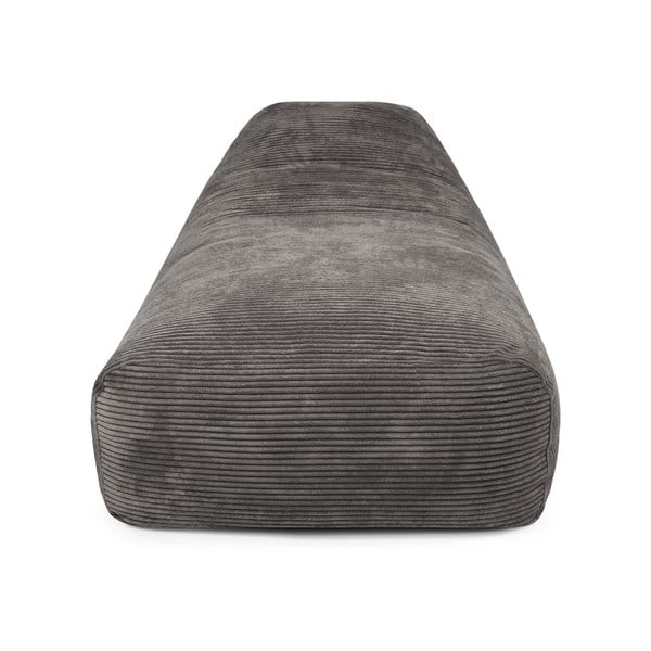 Fekete kordbársony babzsákfotel Snug Long 140 – SLOWDOWN-image-1