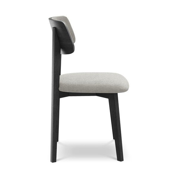 Világosszürke tömörfa étkezőszék Niu – Makamii-image-2