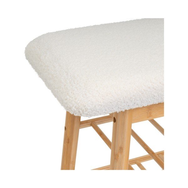 Fehér-natúr színű pad – Casa Selección-image-1