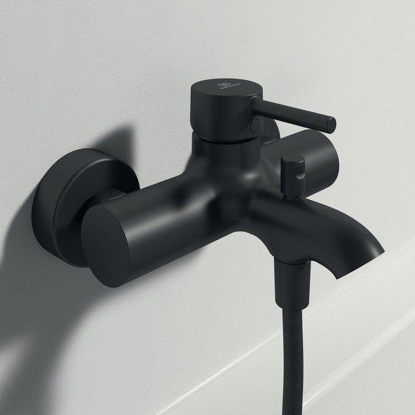 Matt fekete csaptelep fürdőkádhoz, fali Silk Black – Ideal Standard-image-1