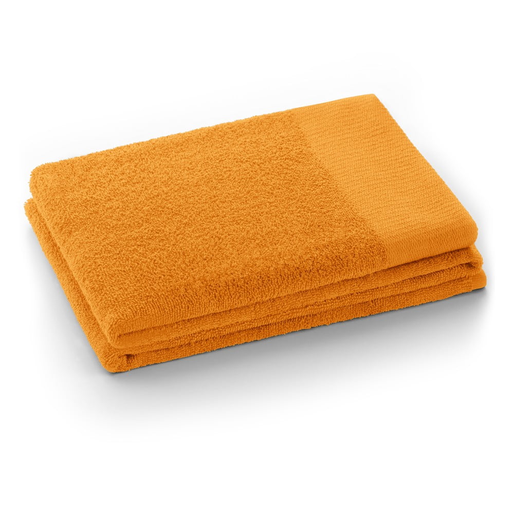Narancssárga frottír pamut törölköző 30x50 cm Amari  Restilo