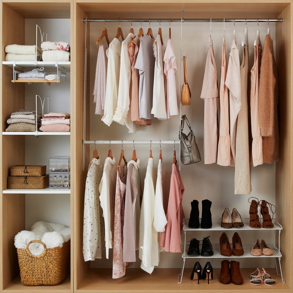 2 létra és kihúzható ruhatartó rúd szett - Compactor-image-2